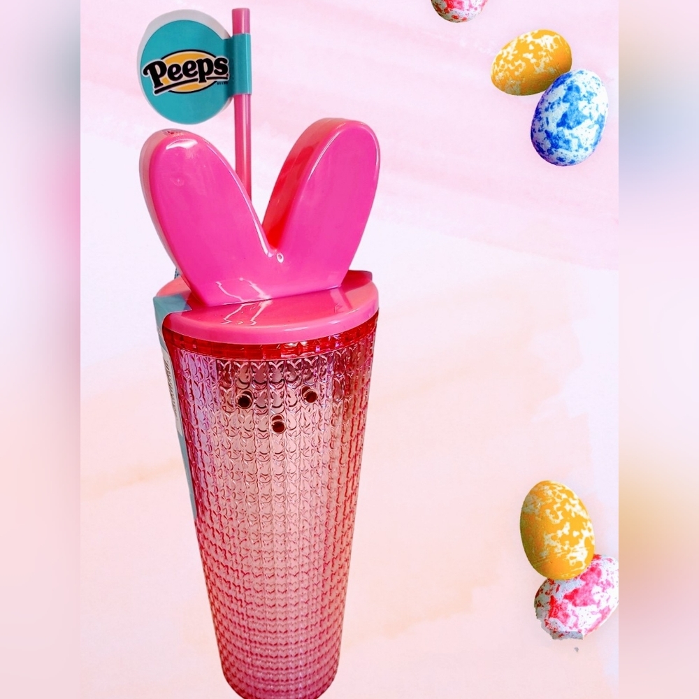 PEEPS EASTER PINK TUMBLER GIFT  NWT 24OZ - Picture 2 of 4